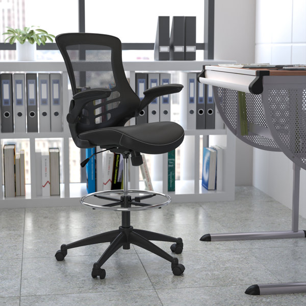 Ebern Designs Ergonomic Mesh Drafting Chair & Reviews Wayfair